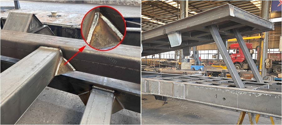 dump trailer Base plate