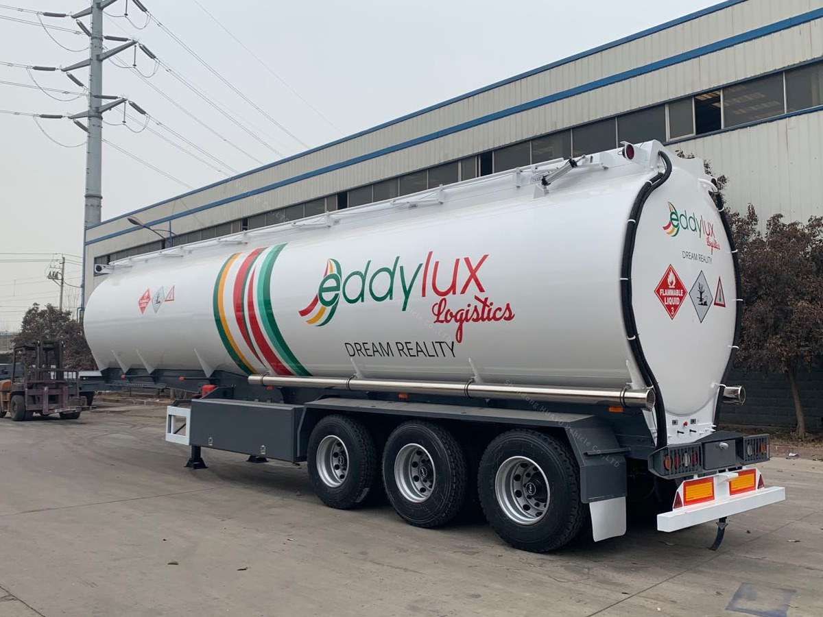 42000Liters Gasoline Tank Trailer For Sale