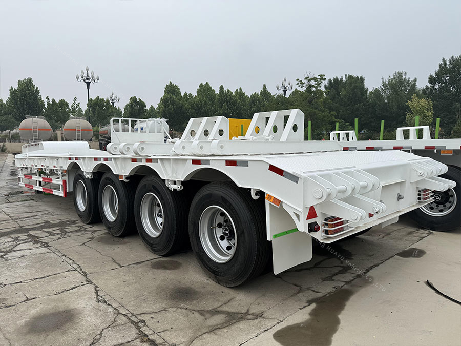 4 Axles 100Ton Lowbed Trailer For Sale