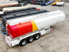 Aluminum Alloy 3 Axles 50000L Diesel Oil Tanker Semi Trailer