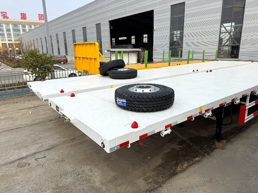 3 Axles 40FT Container Trailer With Headboard