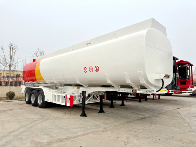 Aluminum Alloy 3 Axles 50000L Diesel Oil Tanker Semi Trailer