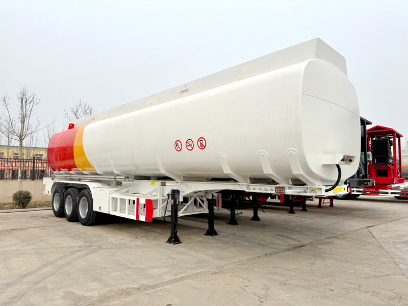Aluminum Alloy 3 Axles 50000L Diesel Oil Tanker Semi Trailer